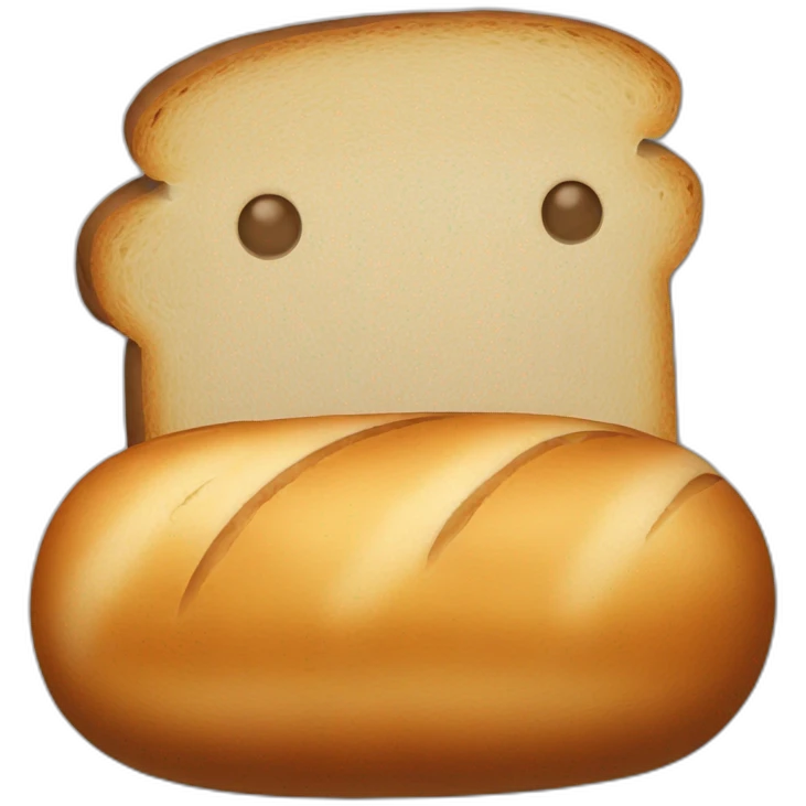 prohibitory traffic sign "loaf of bread" emoji