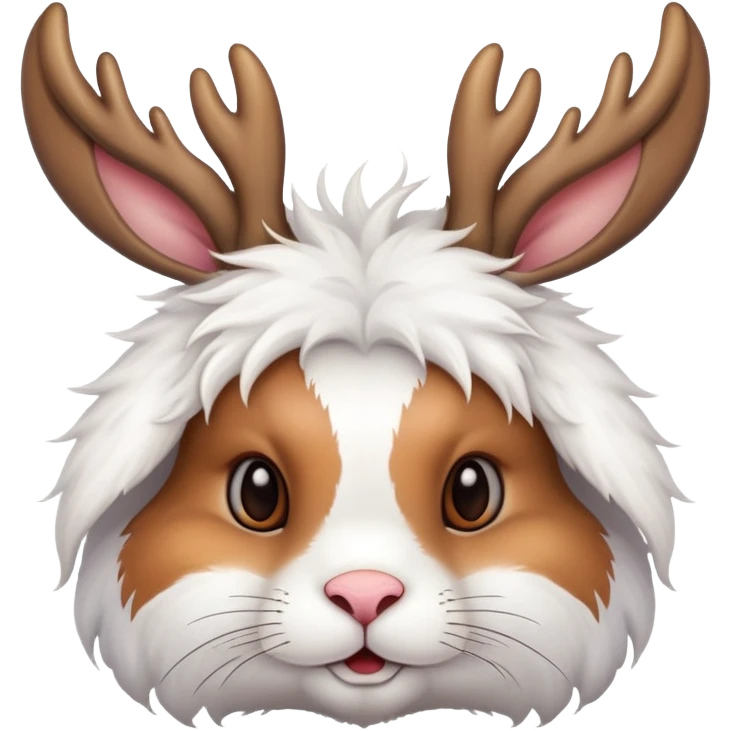 rabbit with deer antlers emoji