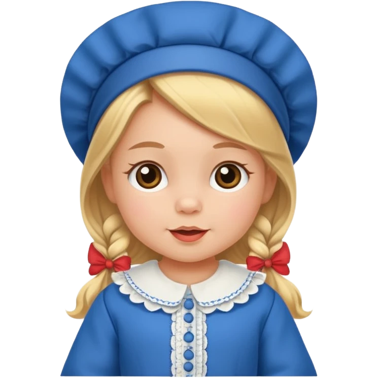 baby girl traditional dutch clothes emoji