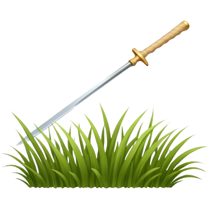 A blade of grass beige  emoji