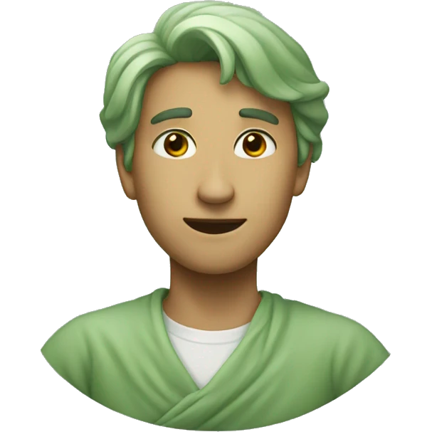 sage green heart emoji