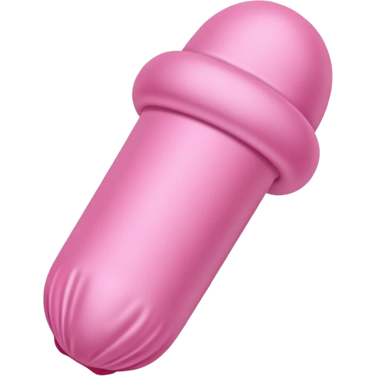 Soft silky fabric in the shape of a micropenis emoji