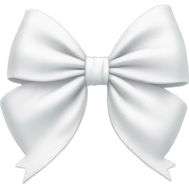 white bow emoji