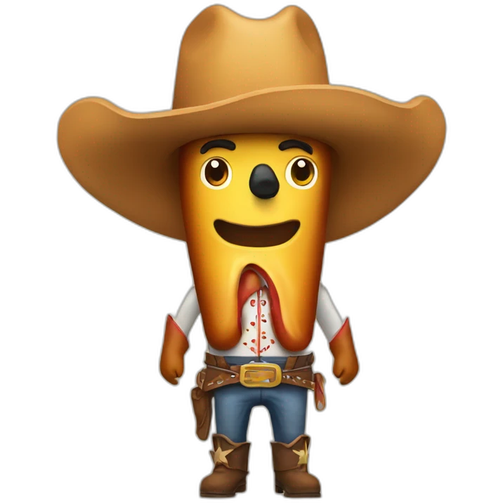 hot dog cowboy emoji