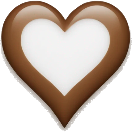 Brown heart emoji