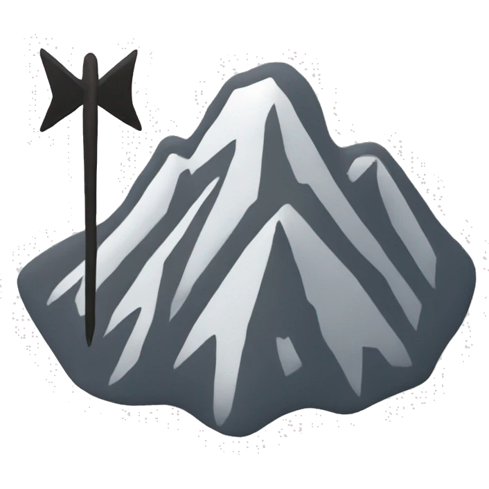 mountain with an arrow that points o emoji