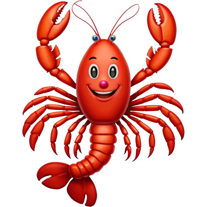 Lobster that is a clown  emoji