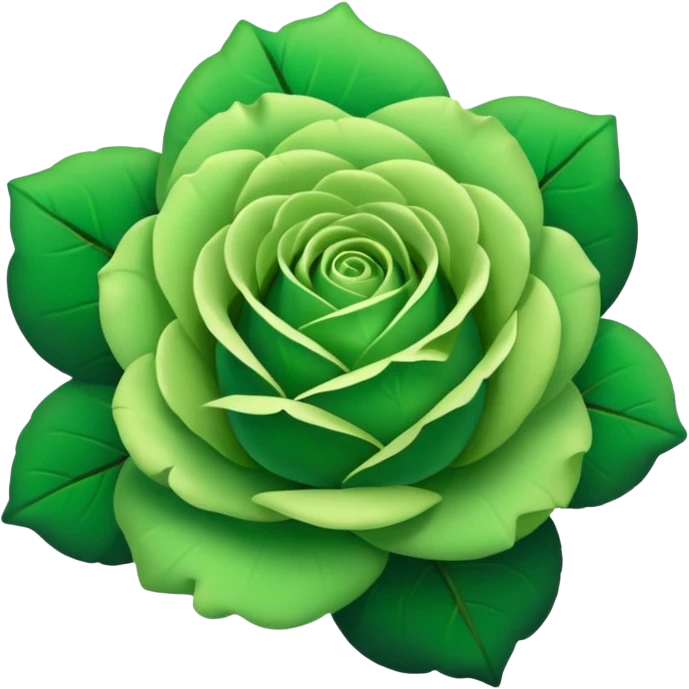 Green Rose emoji