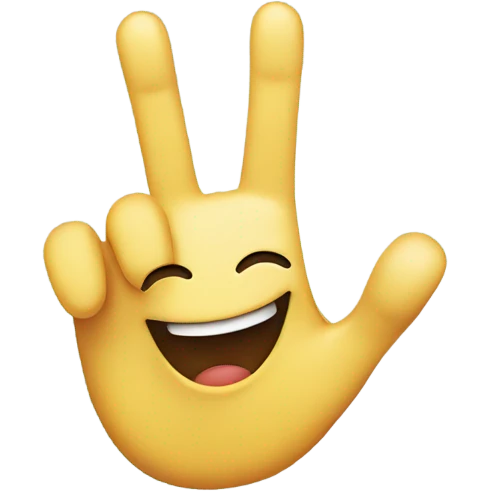 smiley face with finger emoji