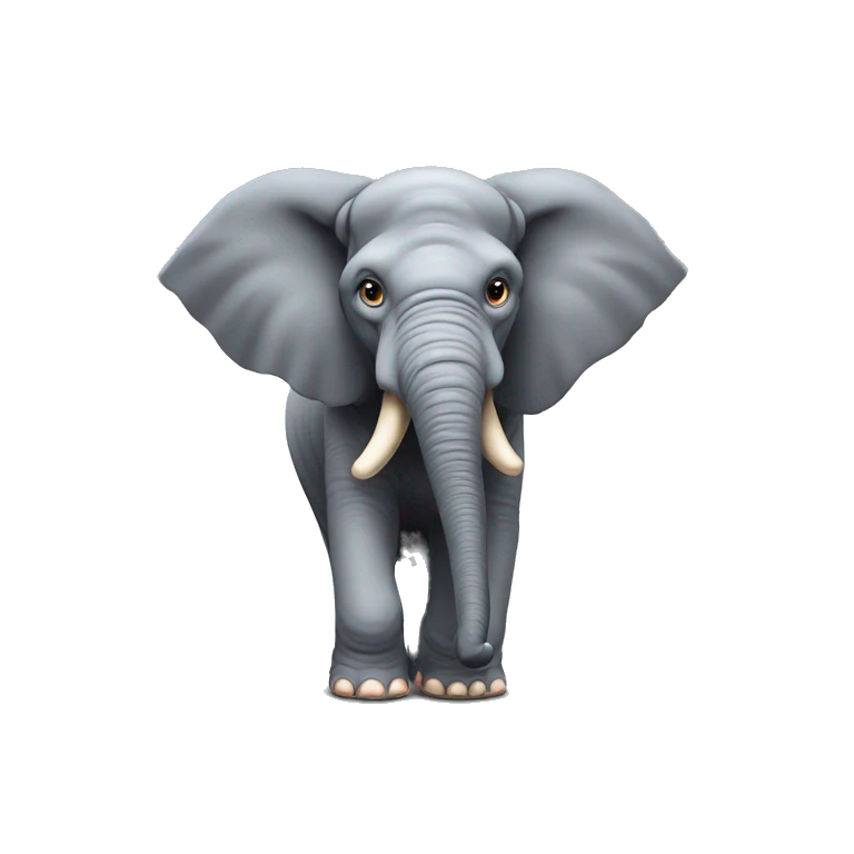 A mad elephant ￼ emoji