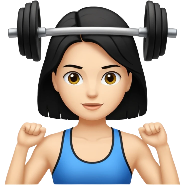 mach mir einen fitness typen mit schwarzen haaren der unglücklich ist emoji