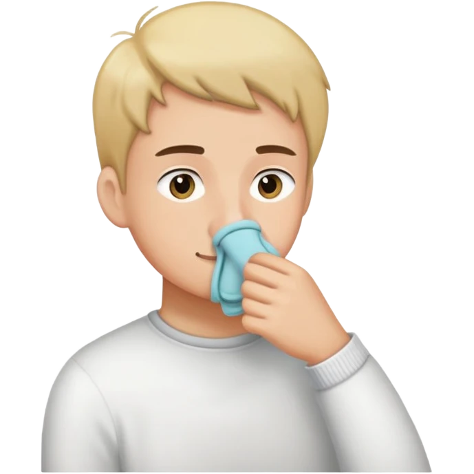 Человек нюхает носки emoji
