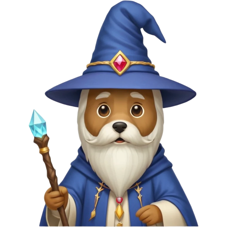 Dog wizard emoji