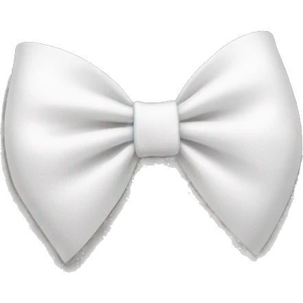 white bow emoji