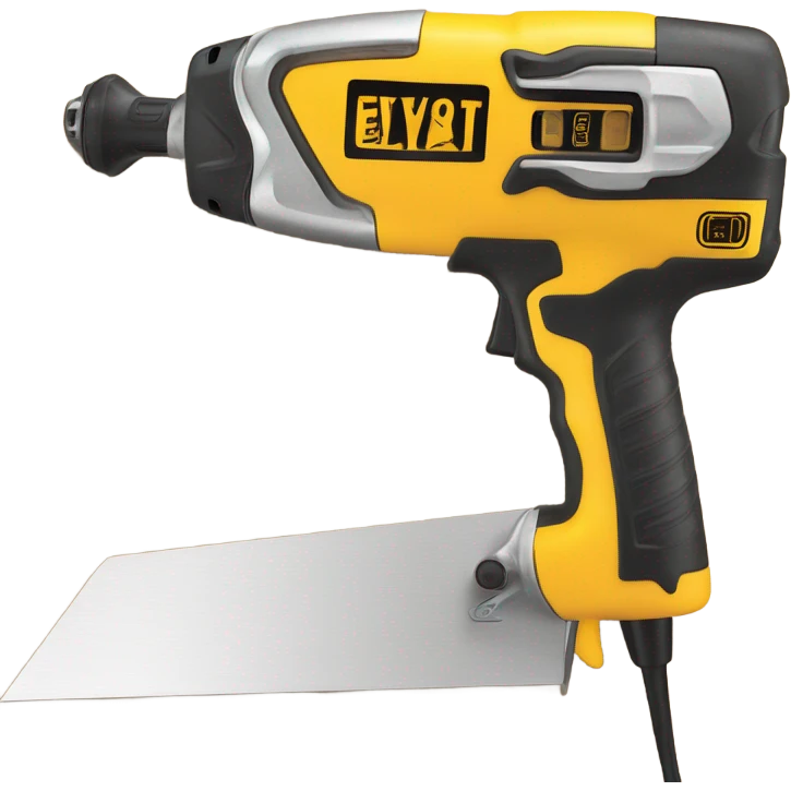 Power tool cutting drywall emoji
