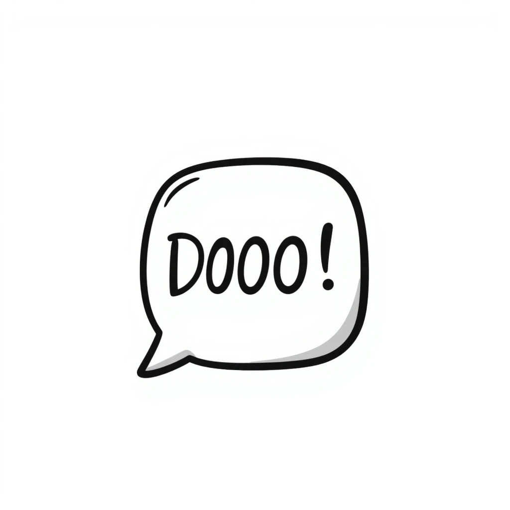 hand drawn doodle social media icon, black lines emoji