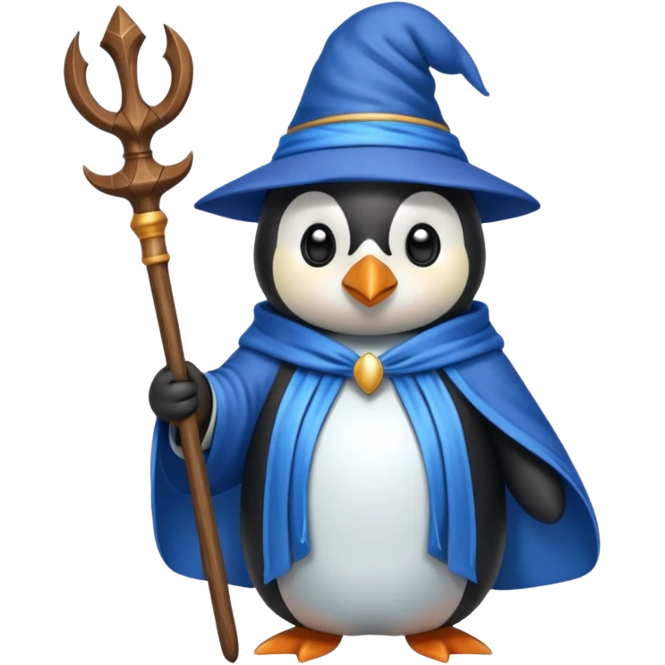 Penguin Wizard emoji