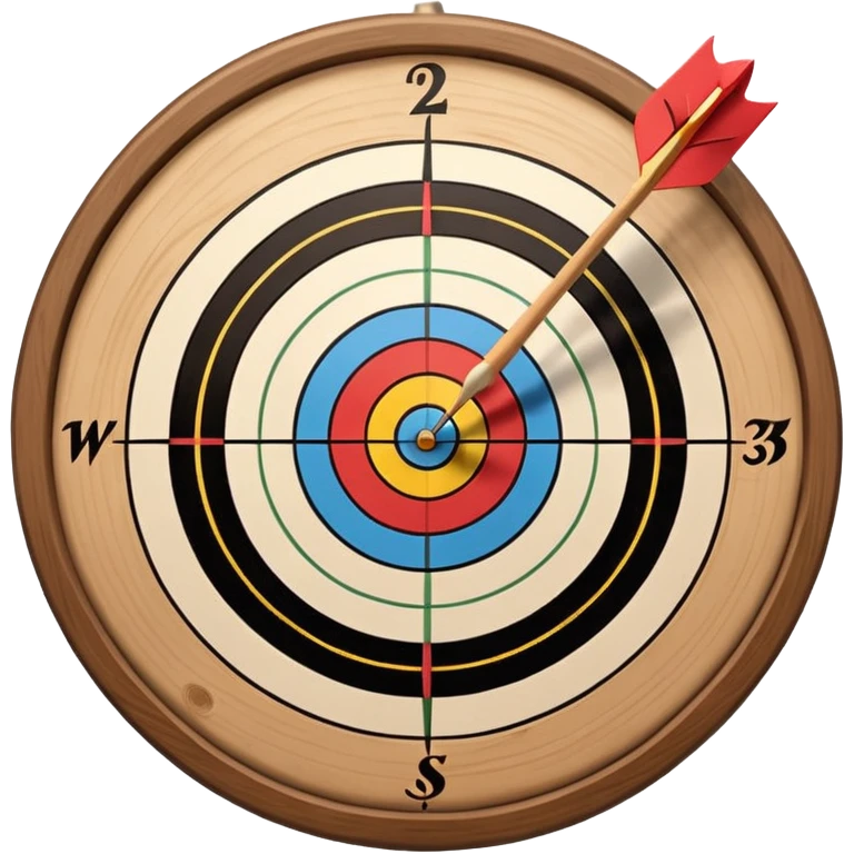 Archery board with arrows emoji