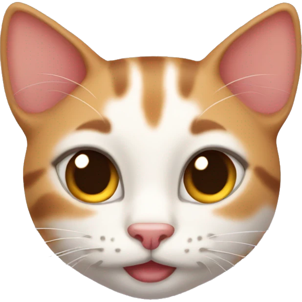 Blushing cat  emoji