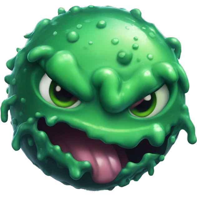 super goddamn slimy slime ball  emoji