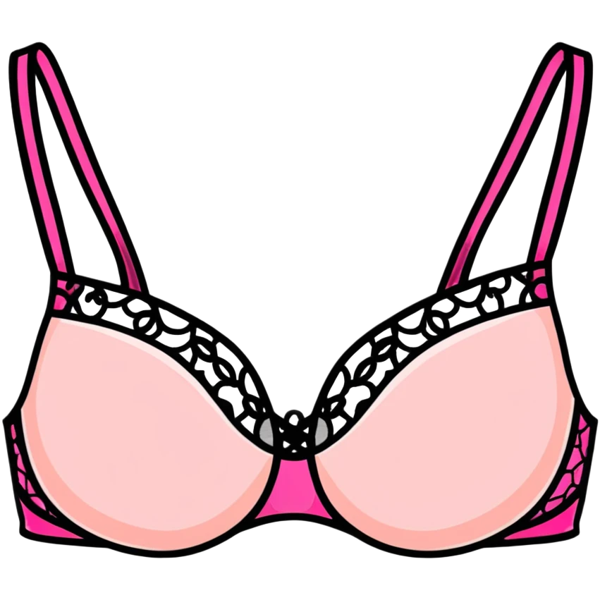 pink lace bra emoji