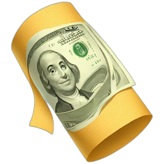 money paper saying ok emoji