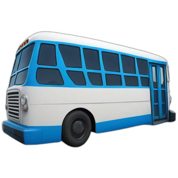 Blue bus fortnite with one big blue balloon emoji