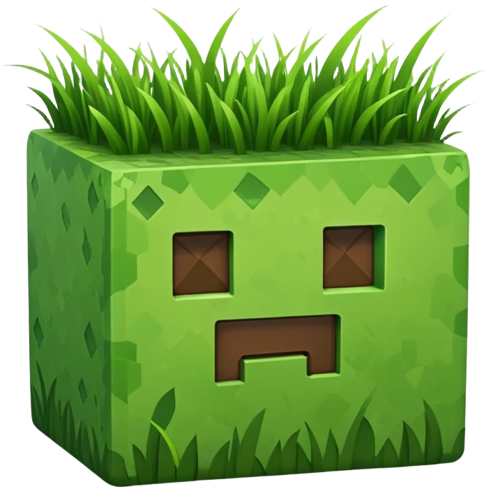 Minecraft grass block emoji