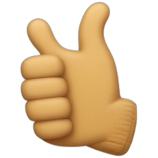 mitten thumbs up emoji