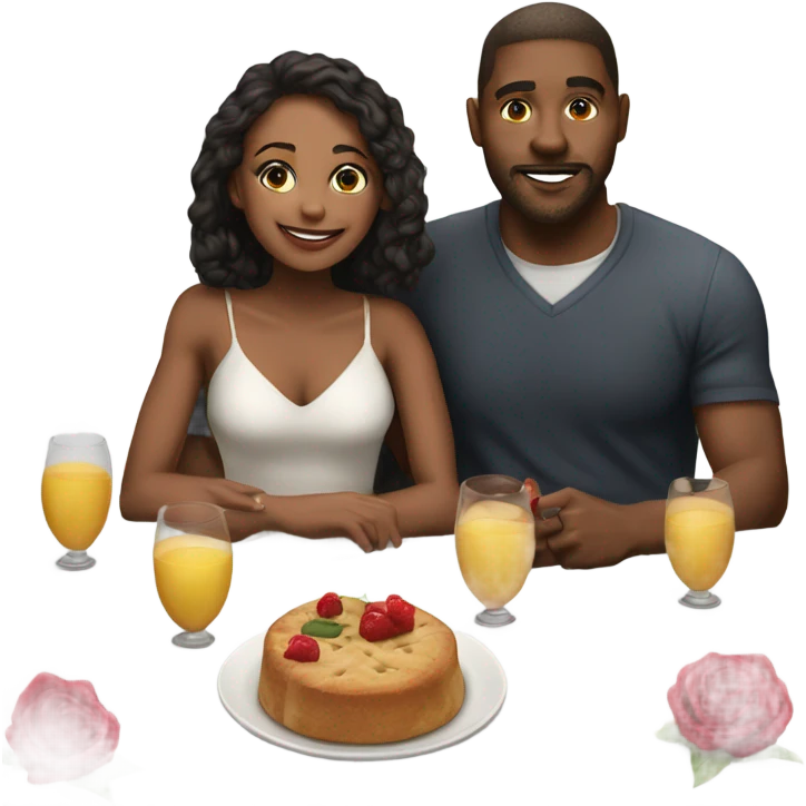  Romantic date with hyper Realistic beautiful couple in love  emoji