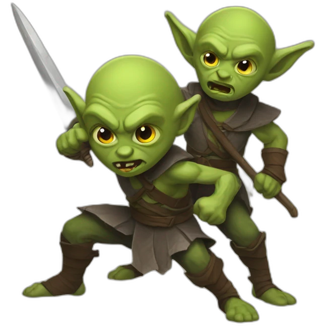 two-goblins-fighting emoji