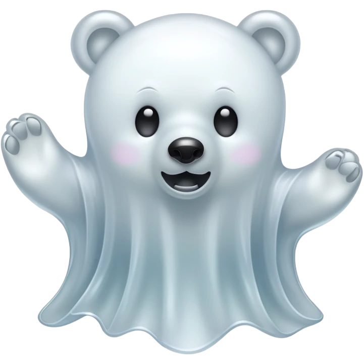  Spooky bear ghost emoji