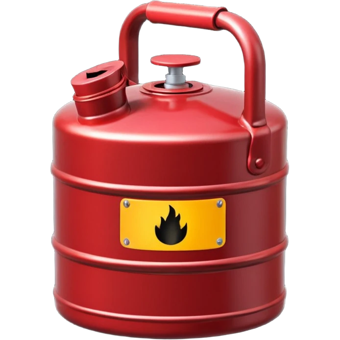 create a realistic canister of heating  oil emoji