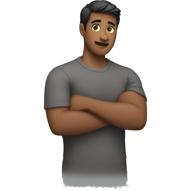 men opening both arm emoji