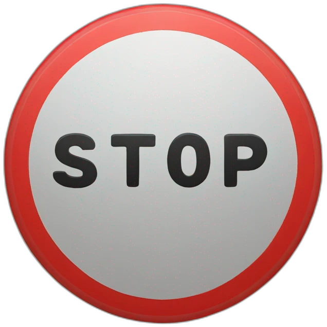 Stop sign emoji