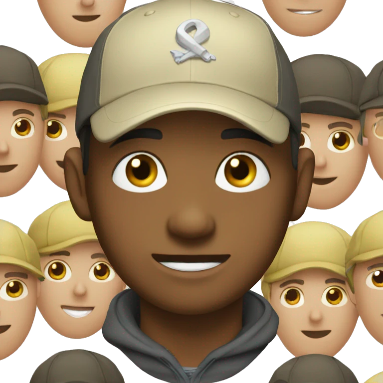 Boys with cap  emoji