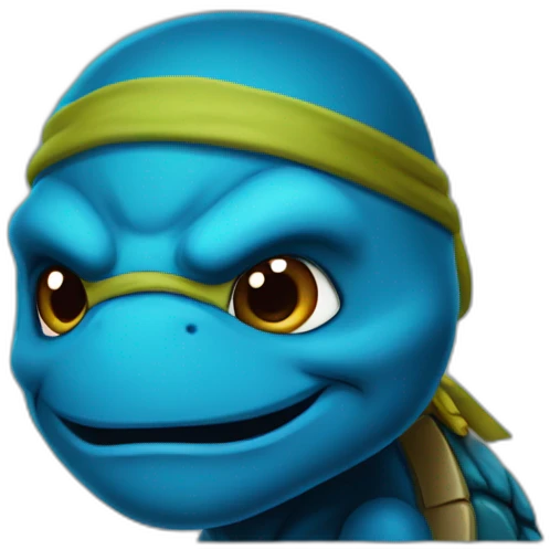 Ninja turtle blue emoji