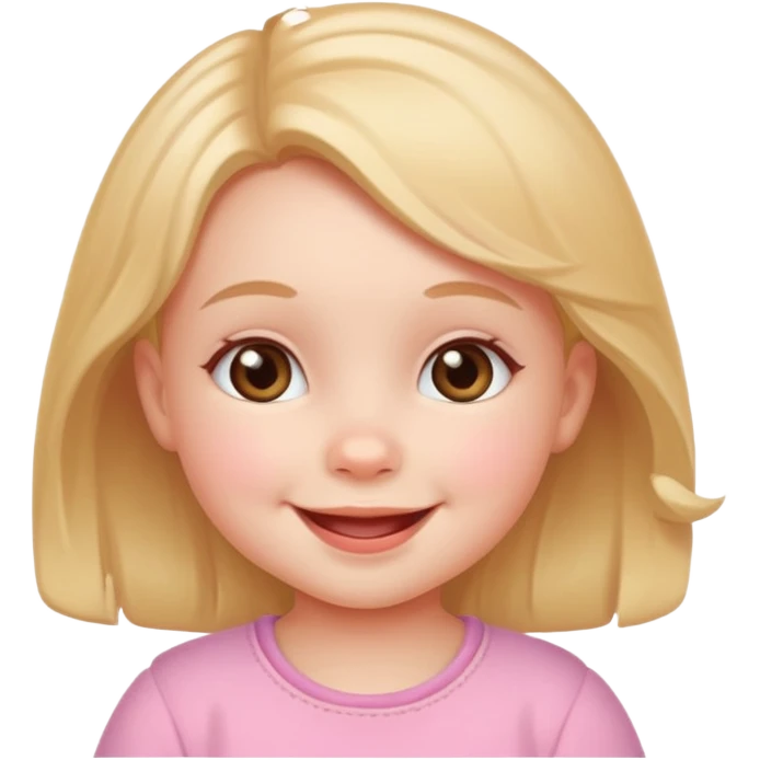 Cute girl baby emoji