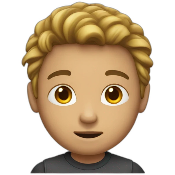 hold man with is a litle boy emoji