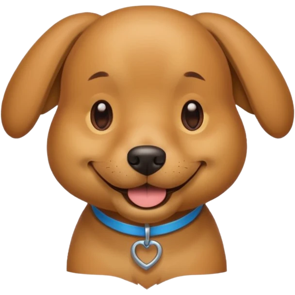Dog smiling  emoji