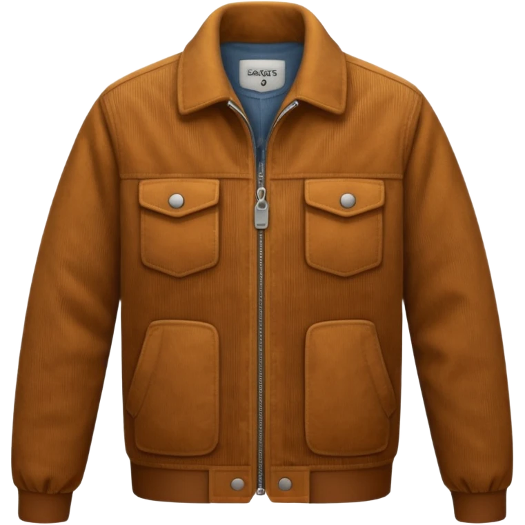 Corduroy textured jacket ridges emoji