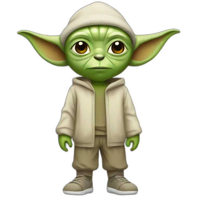 yoda in a sport outfit emoji