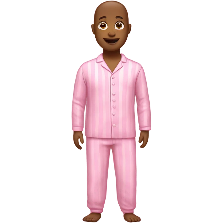 pink person in pink pajamas emoji