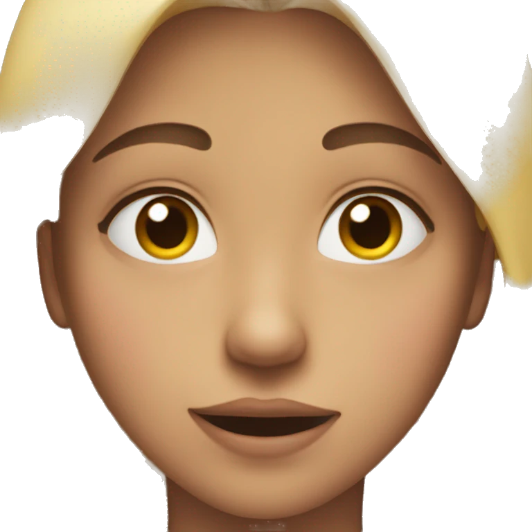 Heart around face emoji