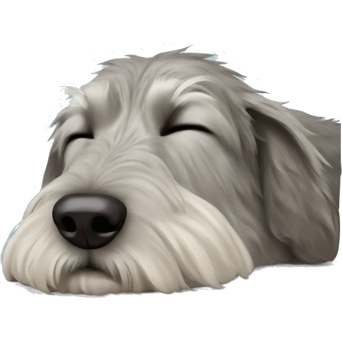  Irish wolfhound dog sleeping emoji