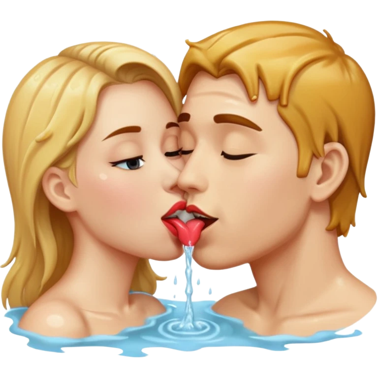 Suck wet tongue kiss emoji