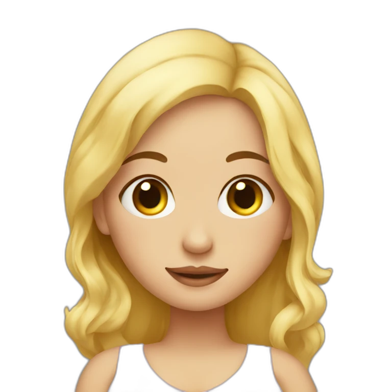 adorable pregnant blond  emoji