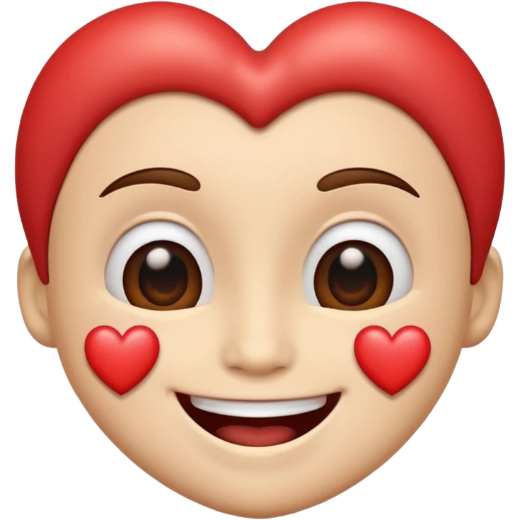 birthday smiling face with a heart emoji