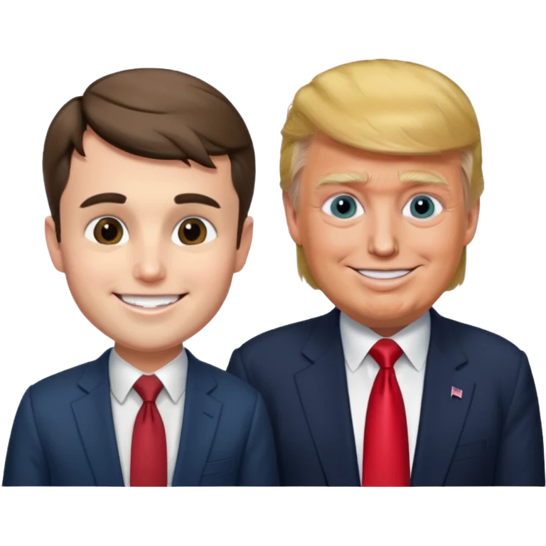 Charlie Kirk and Trump emoji