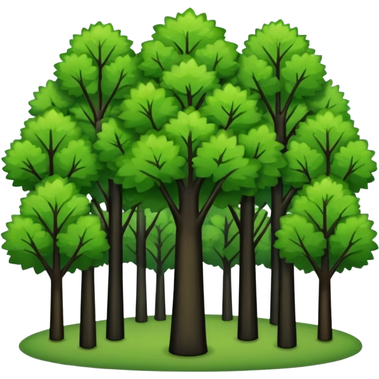 In our hometown, there’s plenty of trees emoji